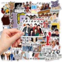 50 Friends Waterproof Stickers