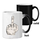 Funny Middle Finger Color Changing Mug