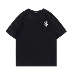 Unisex Casual Cotton Summer Letter Printed T-shirt