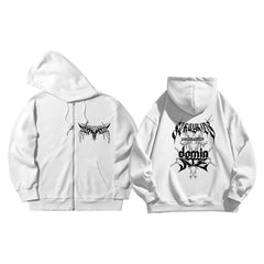 Casual Kpop Zip Up Hooded Cardigan Jacket