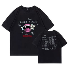 EN- BloodSaga Tour Cotton Crew Neck T-Shirt
