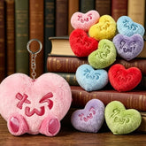 TWS Heart Plush Keychain Pendant