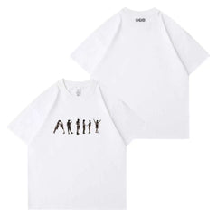 BANGTAN ARMY Tattoo Print Short Sleeve T-Shirt