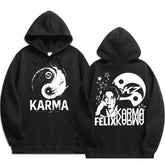 Casual Skz Karma Printed Hoodie Top