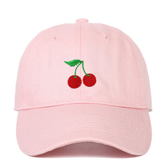 Cherry Embroidered Baseball Cap