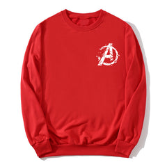 Unisex Avengers Logo Printed Round Neck Sweatshirt
