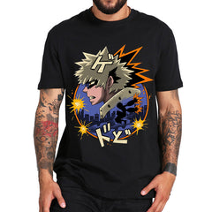 Trendy Anime Crew Neck Short Sleeve T-shirt