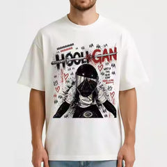 HOOLIGAN Graphic Print Short-sleeved Tee