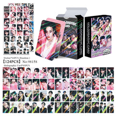 124pcs SKZ DO IT Flash Photocard Stickers