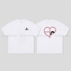 BP MELODY Pattern Print Short-sleeved T-shirt