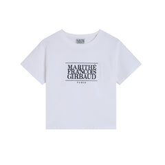 Korean Style Letter-printed Crew Neck T-shirt