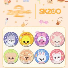 SKZ Tinplate Badge Mirror Keychain Pendant