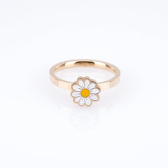 Daisy Flower Adjustable Ring for Women Anxiety Ring