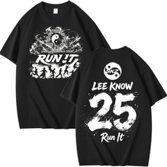 SKZ World Tour Run It Number Printed Short Sleeve T-Shirt