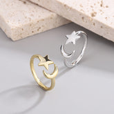 Lovely Star Moon Rings