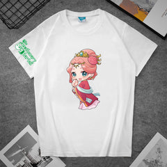 Trendy Girl's Anime Short Sleeve T-Shirt