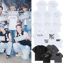 SKZ RUN IT TOUR Print Short Sleeve T-shirt