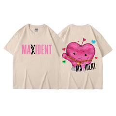 Unisex Lovely Kpop Pattern Loose Short Sleeve T-Shirt
