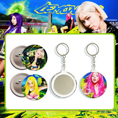 AE "LEMONADE" Badge Mirror Keychain