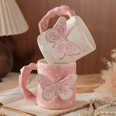 Creative Pink Butterfly Mug