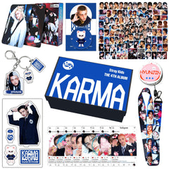 SKZ KARMA FELIX Bang Chan Hyunjin Keychain Card Sticker Gift Box