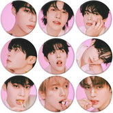 KPOP Tinplate Badge Pendant Mirror Keychain