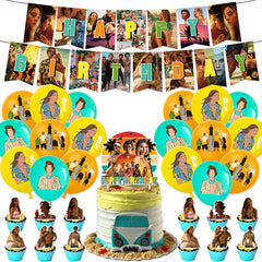 TV Themed Birthday Party Decoration Flag Balloon