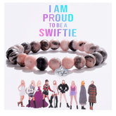 Taylor Peach Heart Stone Bracelet