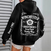 Women's Winchester Brothers Letter Printed Hoodie