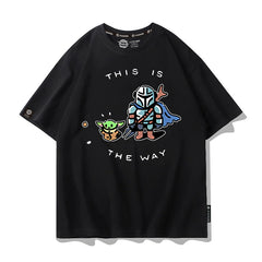 Men's Mandalorian Short Sleeve Cartoon T-Shirt