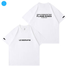 KPOP FlameRises Printed Short-sleeved T-shirt