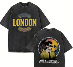 Kiss All The Time Disco Occasionally Vintage Washed T-shirt