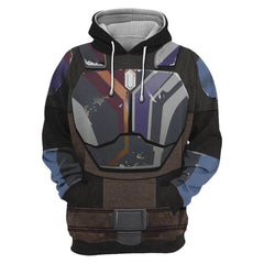 Unisex Comic Digital Print Loose Pullover Hoodie