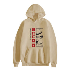 Unisex Anime Luffy Printed Pullover Hoodie