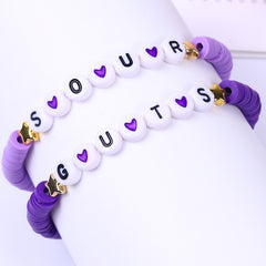 GUTS SOUR Letter Friendship Bracelet