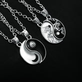 Tai Chi Sun and Moon Splicing Necklace