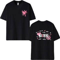 Unisex Kpop Maxident Print Relaxed Hoodie