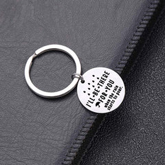 I'll Be There for You Tag Stainless Steel Keychain