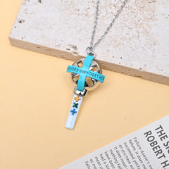 TXT Lightstick Hollow Pendant Necklace