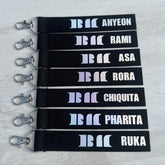 Kpop Name Laser Phone Rope Keychain