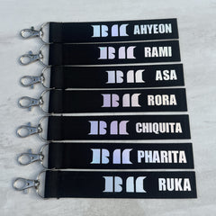 Kpop Name Laser Phone Rope Keychain