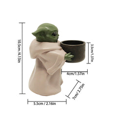 Baby Yoda Flower Pot Ornament