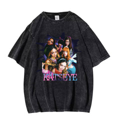 KATSEYE Logo Pattern Cotton Washed T-shirt