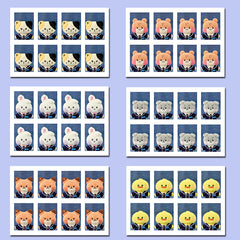 KPOP Cartoon One-inch ID Photo