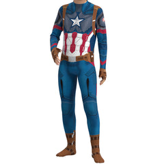 Captain America COS Costume Jumpsuit