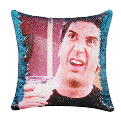 Funny Friends Sequined Throw Pillow Cover