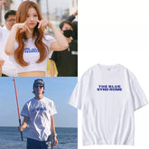 SULLYOON Letter Cotton Short-sleeved T-shirt