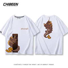 ZhongLi Game Print Short-sleeved T-shirt