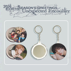 CORTIS 2026 Badge Mirror Keychain Pendant