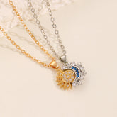 Sun & Moon Necklace Set